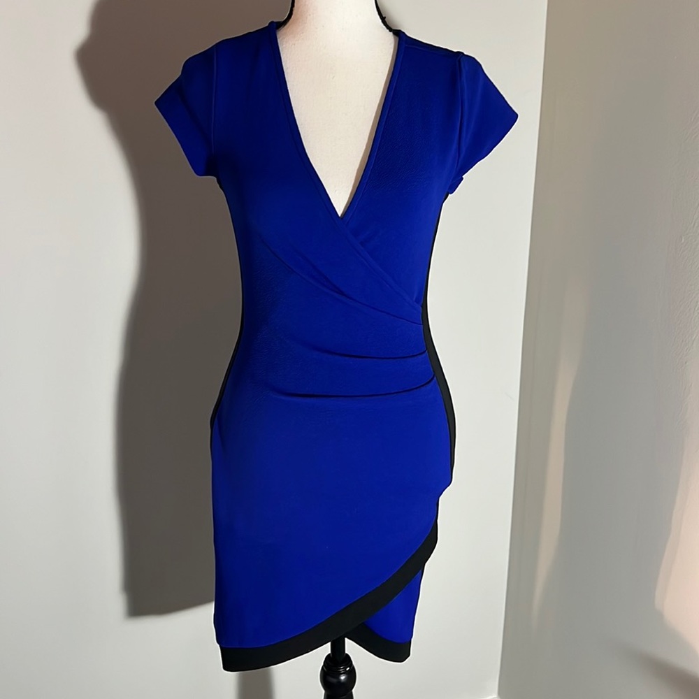 ALMOST FAMOUS Royal Blue & Blk Dress